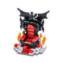 MOC Halloween Skeleton Horde  Building Blocks Dark Castle with Vampire Throne DIY  Medieval Bricks Collection Gift