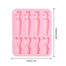 silicone Easter Bunny Mold Easter Cake Cute Carrot Bunny Non-Stick Mould DIY Rabbit Mould for Easter DIY Baking Tool Easter Gift