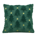 Christmas Tree Pillow Covers 45x45cm Soft Plush Pillowcase Couch Cushion Case for Couch Sofa Holiday Festivals Winter Home Decor