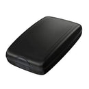 Aluminum Wallet Credit Card Holder Anti-Theft Aluminum Wallet Business Card Holder Multifunctional RFID Blocking Hard Case Clip