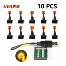 10PCS 0.8mm Pin RGB LED Building Blocks USB Lamp DIY Street Light City Electric Decorate 1X1 Brick Compatible All Brands