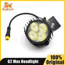 Original Headlight For Kukirin G2 Pro/G2 MAX Electric Scooter Handlebar Lamp Handlebar Lamp Head Front LED Light Replace Parts