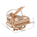 Robotime ROKR Mechanical Music Box 3D Wooden Puzzle for Kids Christmas Gifts