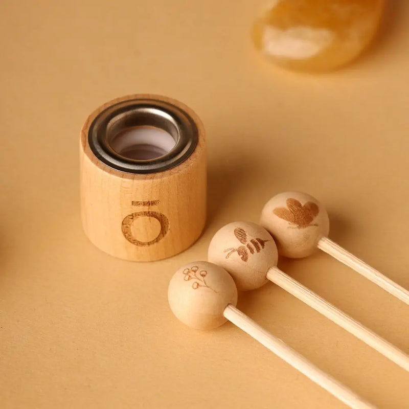 Wood Ball Lid for Essential Oil Bottle Fragrance Diffuser Aromatherapy Rattan Reed Sticks Lid DIY Home Decoration Diffuser Tools