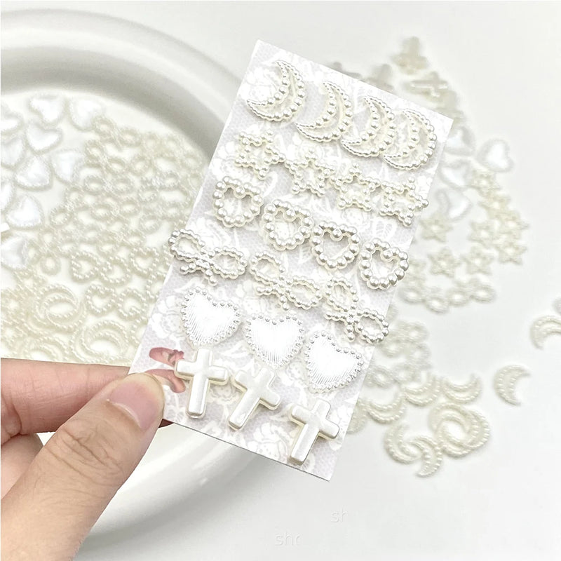 10PCS 3D Cute Resin Charm Photocard Holder Material Cross Bead Packaging DIY Photo Card Holder Decor Jewelry Accessories