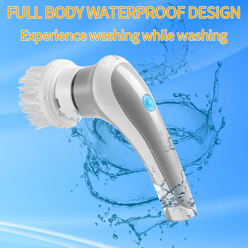 3-in-1Multifunctional Wireless Electric Cleaning Brush Bathroom Wash Brush Housework Kitchen Cleaning Dishwashing Brush Bathtub