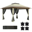 Outsunny 3,6x3,6 m folding tent with 4 side walls anti-UV mesh