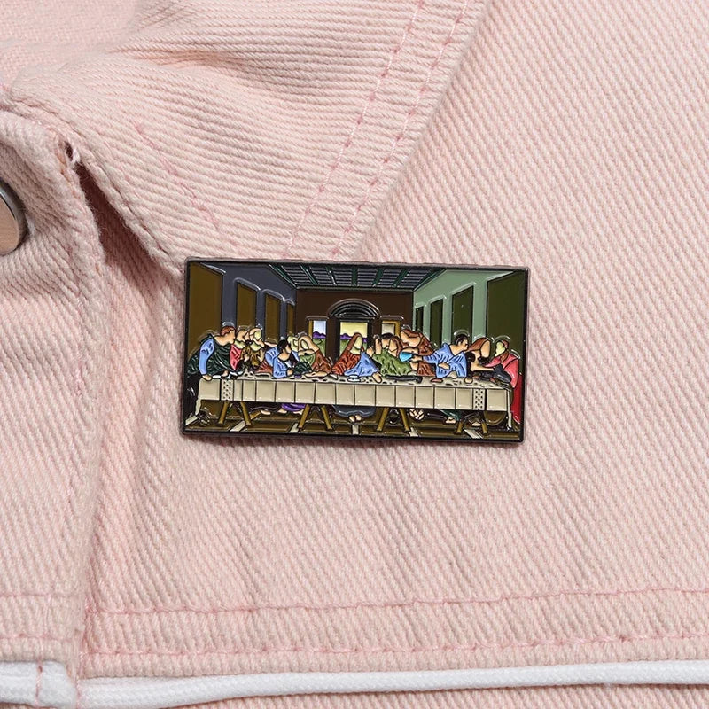 I Love Jesus Enamel Pin Christianity Religion Believers Live Forever Cross Easter Brooch Lapel Clothes Badge Love Faith Jewelry