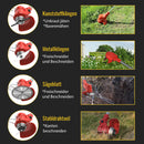 Conentool 21V Metal Blade Strimmer, Telescopic Cordless Strimmer, 2x2000mAh Battery Trimmer Electric Lawn Mower Grass Strimmer