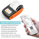 Receipt Printer 58mm Mini Thermal Printing Wireless BT USB Mobile PrinterCompatible with Android/iOS/Windows System