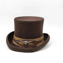 New Men Hat 100% Wool Fedora Hat Unisex Top Show Gentleman Bowler Hat Black Red Magic Hat Presidential Hat Feather Accessories