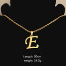 Initial Necklace for Men Women Boys Girls, 18K Gold Plated 26 Letters Pendant Necklace, Personalized Jewelry Father's Day Gifts
