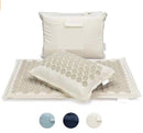 Nature Linen Coconut palm Massage Yoga mat sport pillow mat with bag Lotus Spike Acupressure Mat Cushion