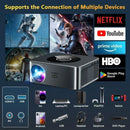 XIWBSY 1000ANSI Outdoor Projector 4K AutoFocus/Keystone Android Projector Video Home Theater Bluetooth Beamer Protable Proyector