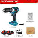ONEVAN 1000W Brushless Electric Impact Drill 25+3 Torque 3 in 1 Cordless Screwdriver Power Tools For Makita Battery Pin