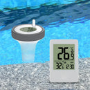 Digital Floating Swimming Pool Thermometer Wireless Pool Thermometer with Indoor Temperature Monitor Clock for Hot Tub Aquarium
