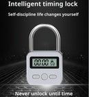 Timer Padlock LCD HD Display Add Backlight Zinc Alloy 99 Hours Max Timing Super Long Standby Anti-addiction Electronic Lock