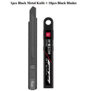 Fizz Metal Utility Knife Blade Paper Cutter Aluminum Alloy Pocket Knifes with Self-Locking Design Stationery Supplies