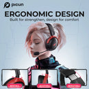 Picun G3 Gaming Wireless Headphone with Mic Over-Ear Headphones Bluetooth 5.4 40mm Driver 2.4G/Wireless/Cable USB Headsets 65H