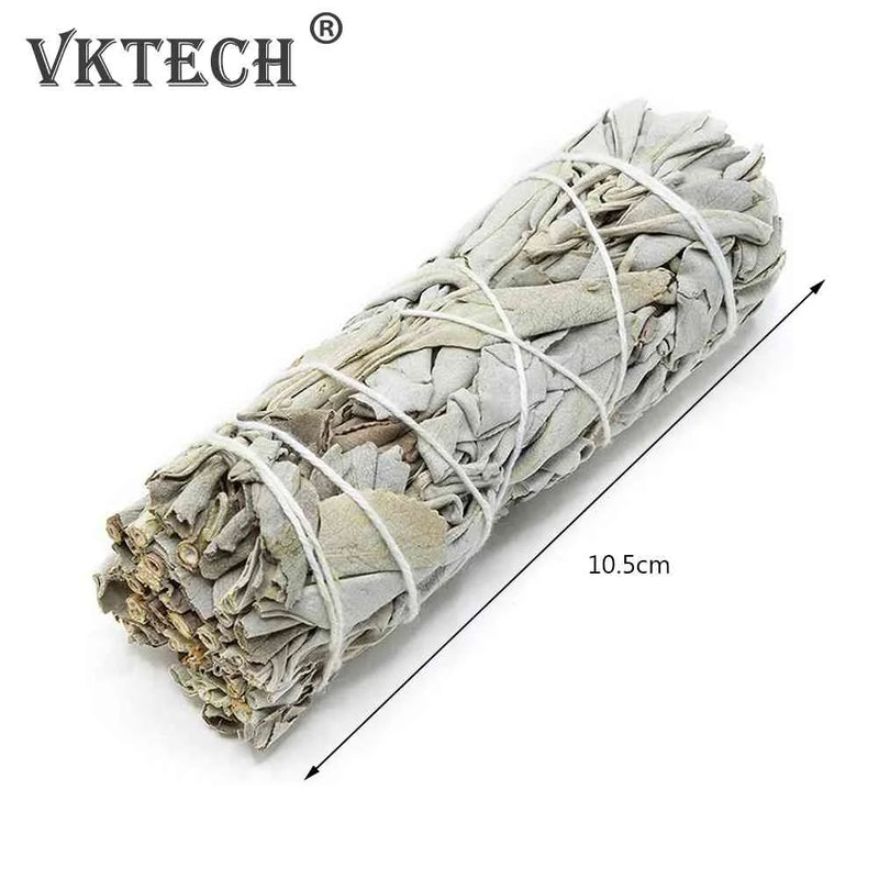 Natural White Sage Bundle Smudge Sticks Pure Grass Purification Environment Palo Santo Incense Indoor Purification Smoky Grass