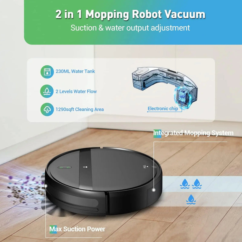 ZCWA V355 Robot Vacuum Cleaner 4400mAh Auto Charging 6000Pa Power Aspiration Gyroscopique App Control  Vacuum Cleaner Sweeper