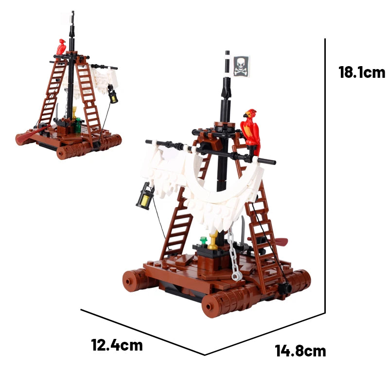 MOC City Series Building Blocks Figure Furniture House Kitchen Medieval Accessories DIY Bricks Set Christmas Toys for Kid Gifts