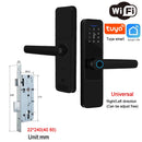 Wifi Smart Door Lock with Handle Keyless Entry Fingerprint Digital Lock Free App Remote Control Door 35-120mm