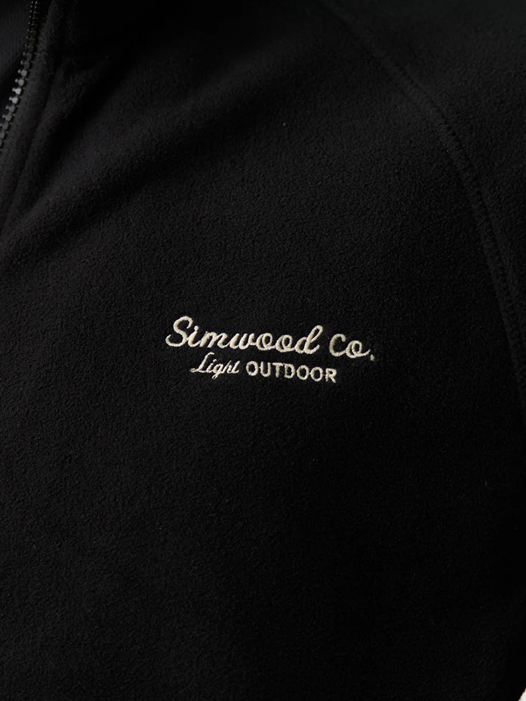 SIMWOOD 2025 Autumn New Regular Fit 300gsm Polar Fleece Jackets Men 300gsm Antistatic Fabric Coats