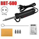 Electric Desoldering Machine Automatic Portable Electric Solder Tin Sucker Vacuum Soldering Remove Pump With Desoldering Nozzles