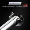 304 Stainless Steel Flange Seat Wardrobe Hanger Rod Fixing Hardware Accessories Curtain Rod Tube Hook Fixed Support Bracket Seat