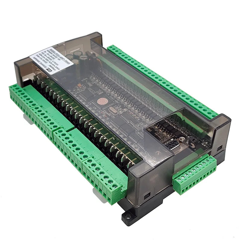 FX3U 48MR 48MT 24Input 24Output With RS232 RS485 38400bps Relay Transistor PLC Programmable Logic Controller 6AD 2DA