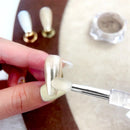 Soft Silicone Applicator Sticks Nail Powder Applying Manicure Brush Tools Washable Nail Art Silicone Pen For Uv Gel Polish