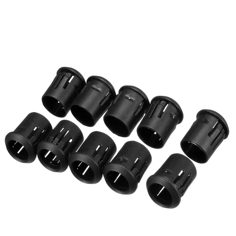 25/50pcs Black Plastic Lamp Bases 3mm/5mm/8mm/10mm LED Diode Holder Black Clip Bezel Socket Mount DIY Light Emitting Diode