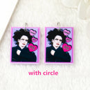 10Pcs Halloween Charms Two Side Print Acrylic Creative Pendant For Necklace  Keychain Diy Making