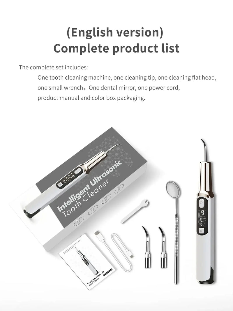 Xiaomi MIJIA Ultrasonic Dental Scaler Teeth Tartar Stain Tooth Calculu Remover Electric Sonic Teeth Cleaner Dental Stone Removal