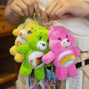 15cm Miniso Plush Toys Fantasy Rainbow Bear Pendant Bag Accessories Keychain Bag Car Pendant Valentine's Day Gift