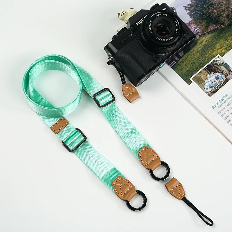Camera Shoulder Strap Length Adjustable Universal Width Press Released Quick Released Cloth Long for sony canon nikon fujifilm