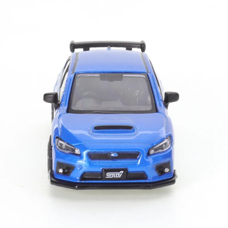 JKM1:64 Subaru WRX STI Blue 1/64 Alloy Die-casting Metal alloy Diecast car model boys toy gift Christmas