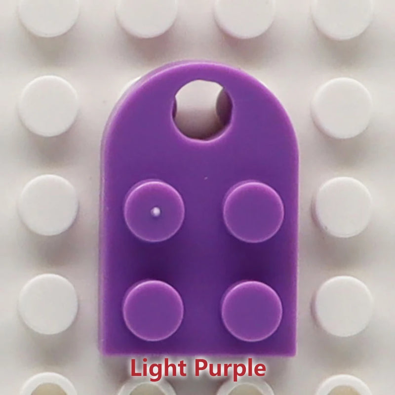 50pcs DIY Building Blocks 3176 Brick Heart Necklace/Key Ring Toys 2x 3 Heart-shaped Multicolor Educational Toy Gift for Children