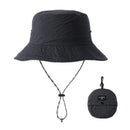 Waterproof Bucket Hat for Women 6cm Brim Sun Hat Foldable Hangable Outdoor Hiking Camping Panama Caps Quick Drying Basin Cap