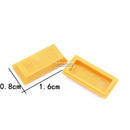 Marumine 50PCS Tile Special 1x2 Ingot Bar Gold Money Pirate MOC Brick Part 99563 Assembles Particles Building Blocks Accessories