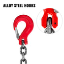 SucceBuy 4T Chain Sling 1M/2M x 8MM Four Leg with Powder Coating Steel Hook - Grade 80 High Temperature Resistance for Lifting