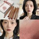 Matte Lipliner Wood Pencil Waterproof Velvet Brown Red Lip Contour Pen Lip Liner Lipstick Lasting Non-stick High Pigment 12Color