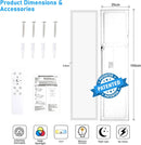 Oeegoo LED Panel Ceiling Light Dimmable 100 x 25cm with RGB Backlight, 30W 3300LM Ceiling Light with Remote Control