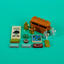 MOC ATM Machines Precious Gold Egg Ore Diamond Building Blocks Precious Safe Deposit Box Wooden Barrel Bank Card Bricks Toys