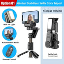 2025 NEW Ai Gimbal Stabilizer Desktop Following Shooting Mode Selfie Stick Monopod With Bluetooth Shutter For Smartphone Live