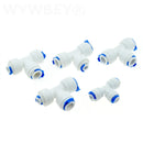 Reverse Osmosis Quick Coupling 1/4 3/8 Hose Connection Tee Y Connector 2 Way Equal Elbow Straight RO Water Plastic Pipe Fitting