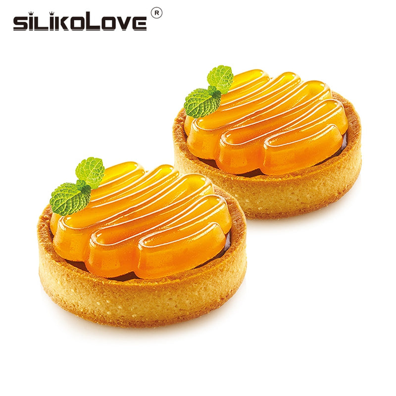 SILIKOLOVE 8 Cavity 3D Silicone Cake Mold Baking Tools DIY Mousse Dessert Bakeware Cooking Decorating Tools Moulds