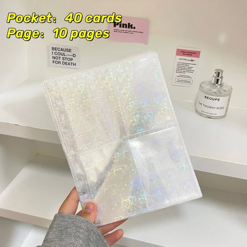 1-4 Grids Multi-Pockets Photo Card Binder Inner Pages A5 Kpop Photocards Sleeves Photo Album Page Protector Cards Sleeve Sheets 