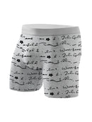 8-piece Set Of Men's Underwear Soft Breathable Comfortable Men's Long Boxers Letters Trendy Individual Sport Fitness Men's Pants